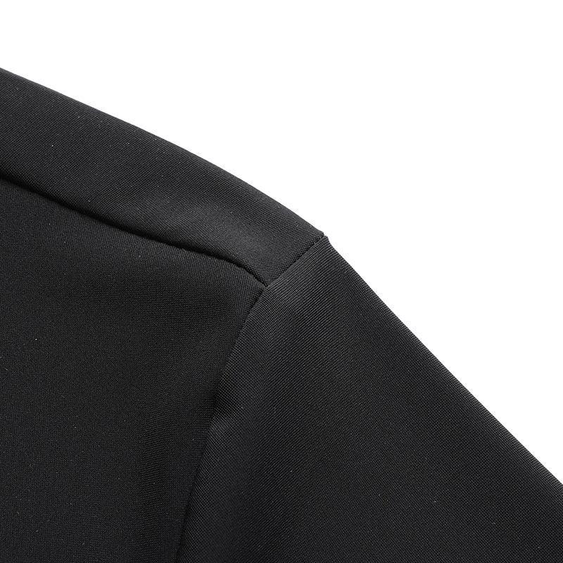 Camisa Social Manga Curta em Seda Gelo - Alto Padrão