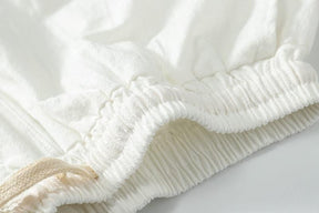 Conjunto Masculino Shorts e Camiseta Plus Size em Linho