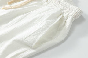 Conjunto Masculino Shorts e Camiseta Plus Size em Linho