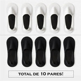 Meia Invisível  em Seda Gelo 10 Pares